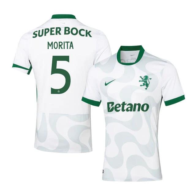 Hidemasa Morita 5 Sporting CP 2025-26 Third Match Jersey – White by Soccer Jersey