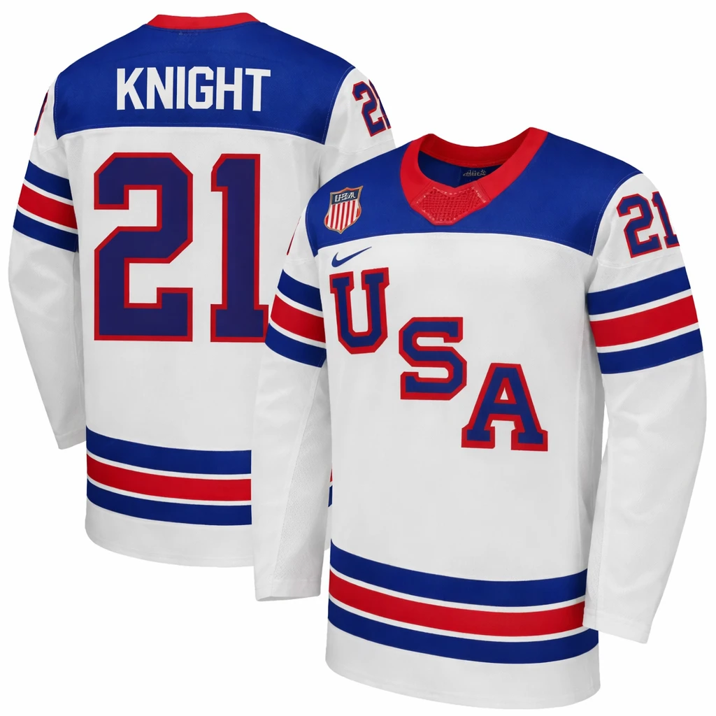Hilary Knight Jersey #21 Team USA Winter Olympics 2026 Premium Hockey White All STITCHED by Hockey David