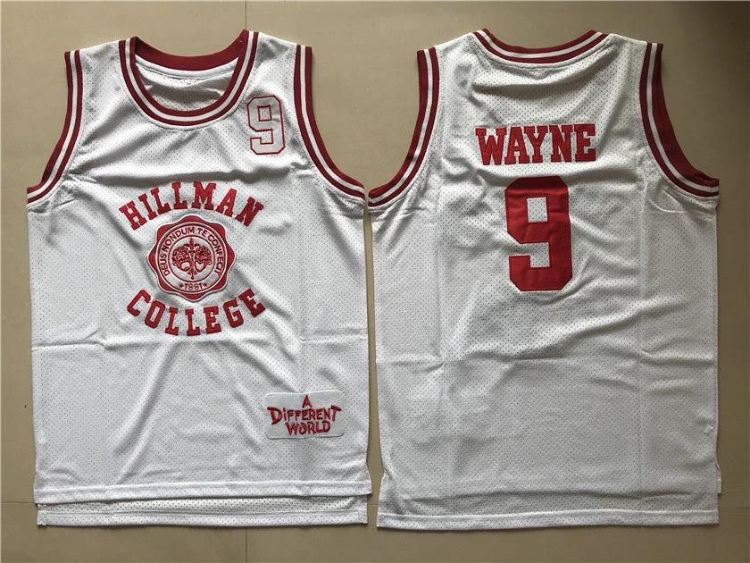 Hillman College #9 Dwyane Wayne Basketball Jersey White by My store basketball