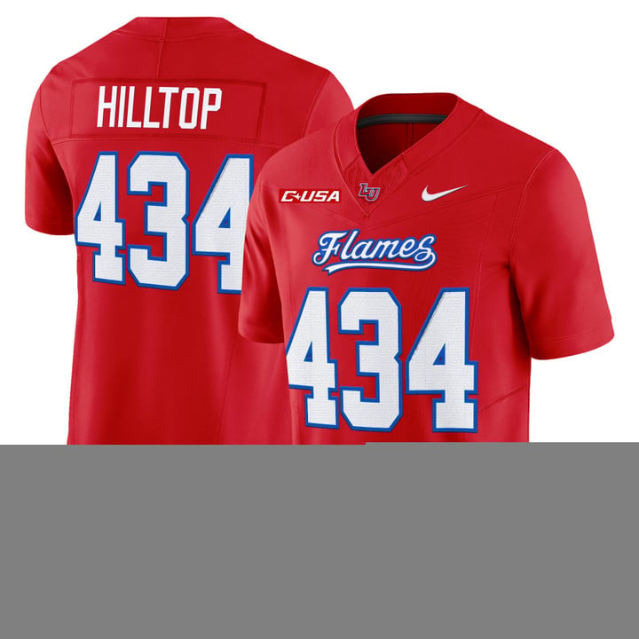 Hilltop Jersey #434 Liberty Flames 2025 Vapor Limited Stitched Red by My Store NCAA Football Jerseys