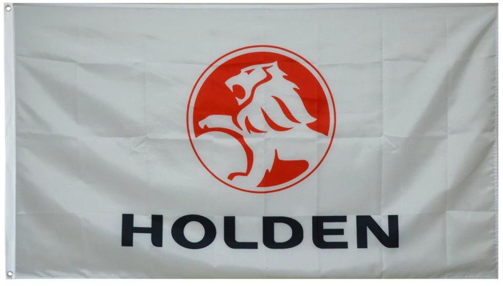 Holden Racing White Flag 3X5 Ft Polyester Banner USA 90x150cm by flagsjustdoit