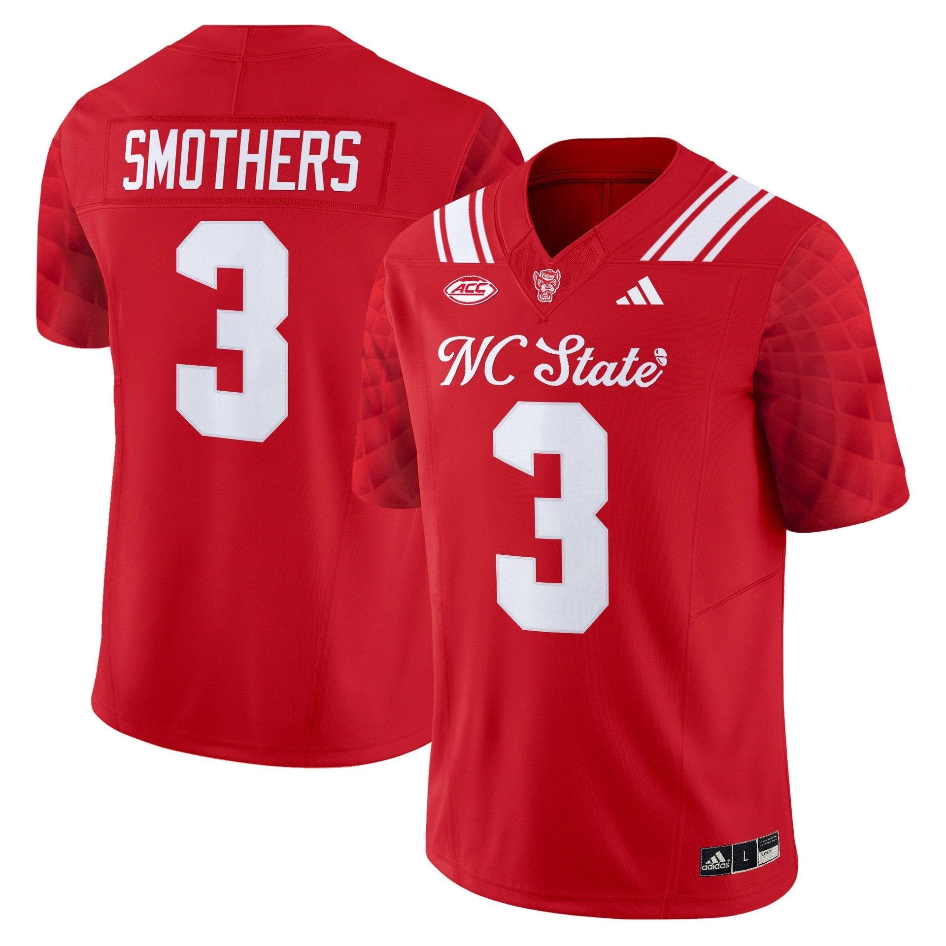 Hollywood Smothers Jersey #3 NC State Wolfpack City of Oaks 2025 Stitched by My Store NCAA Football Jerseys