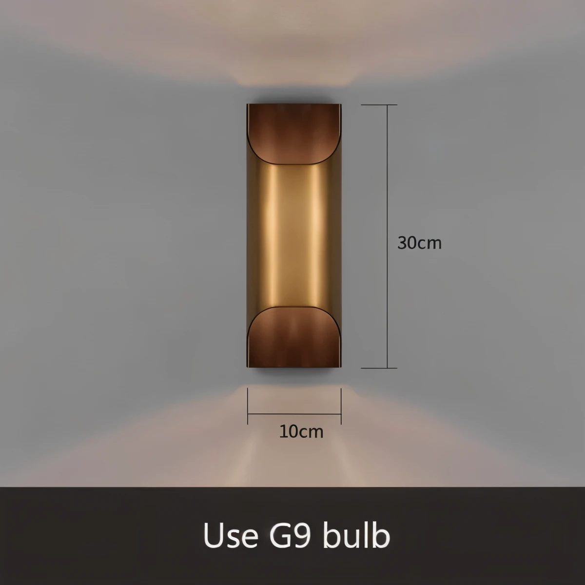 GildBeam Elegant LED Wall Light Bowlift by Bowlift