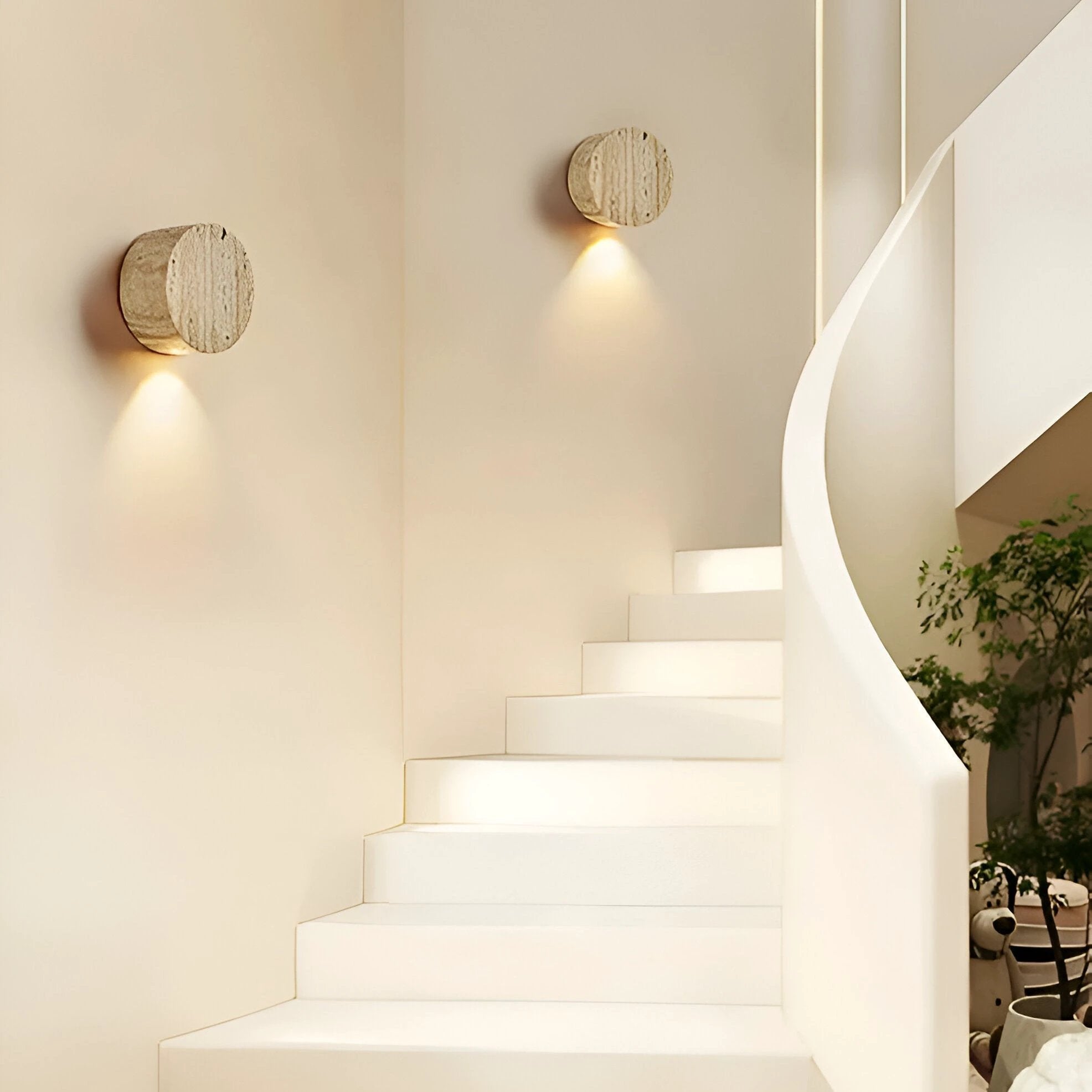 Sabi Wall Light with Soft Ambient Light Bowlift by Bowlift