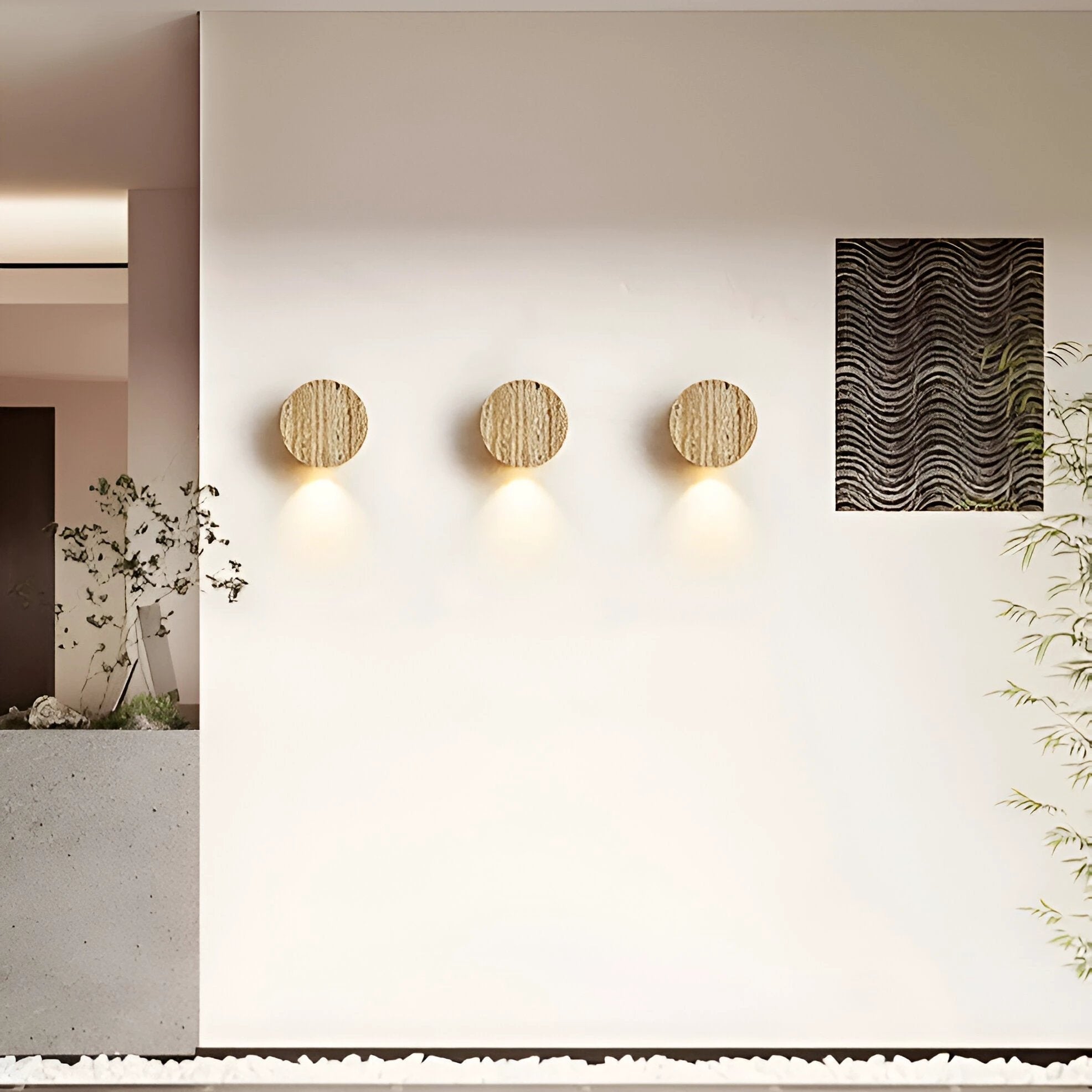 Sabi Wall Light with Soft Ambient Light Bowlift by Bowlift