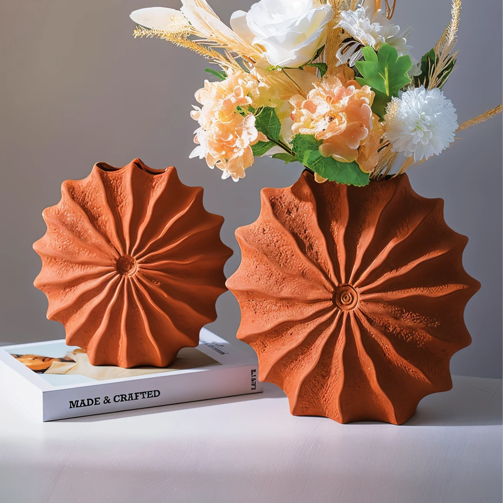 Folding Design Geometric Retro Vase Bowlift by Bowlift