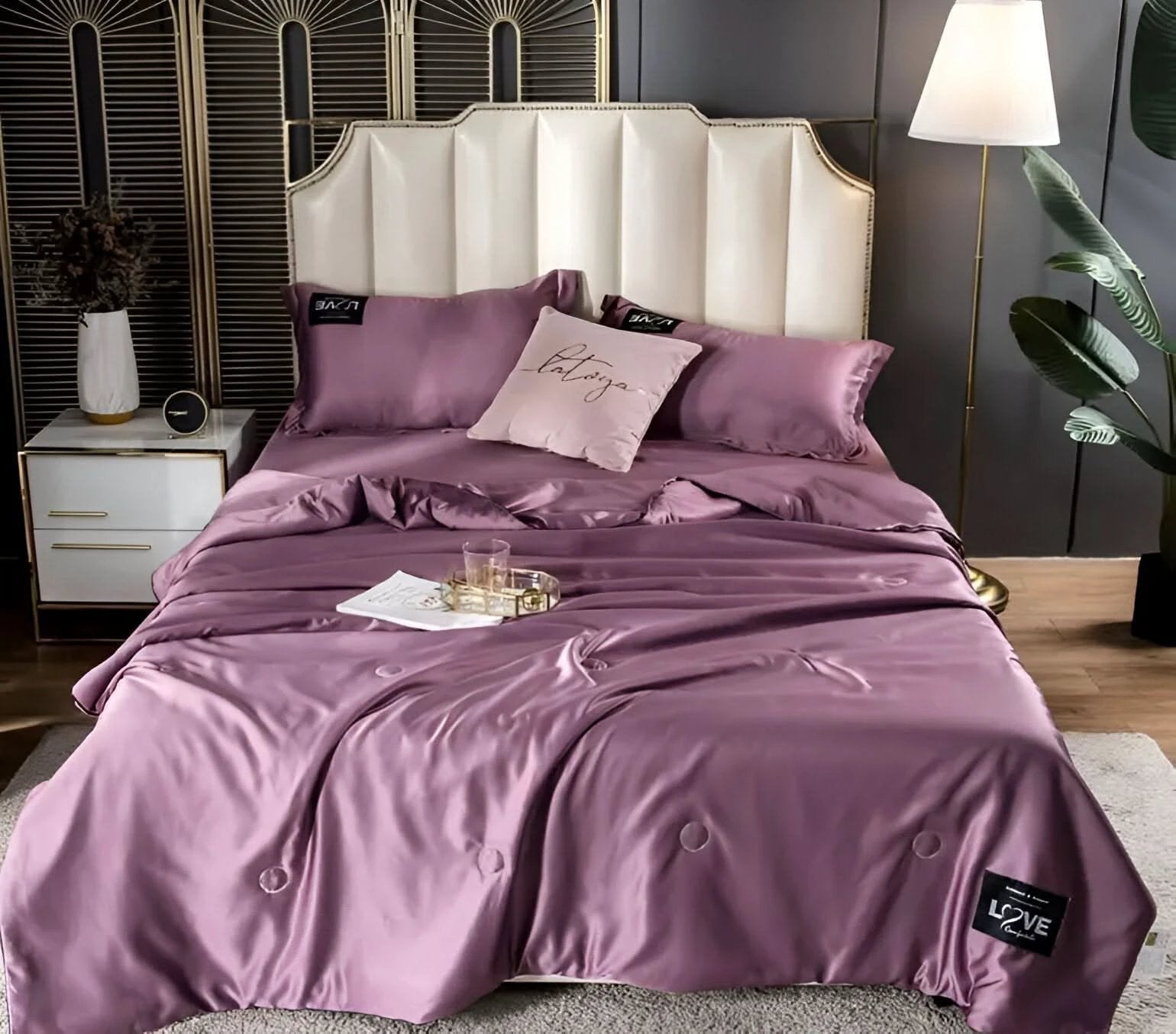 FLUFFINA - Premium Satin Silk Bedding by BowLift