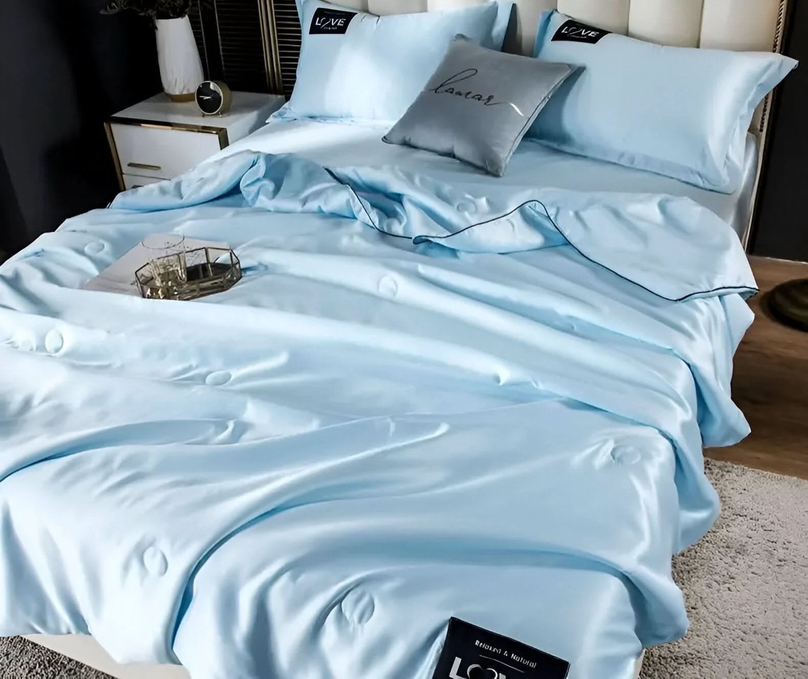 FLUFFINA - Premium Satin Silk Bedding by BowLift