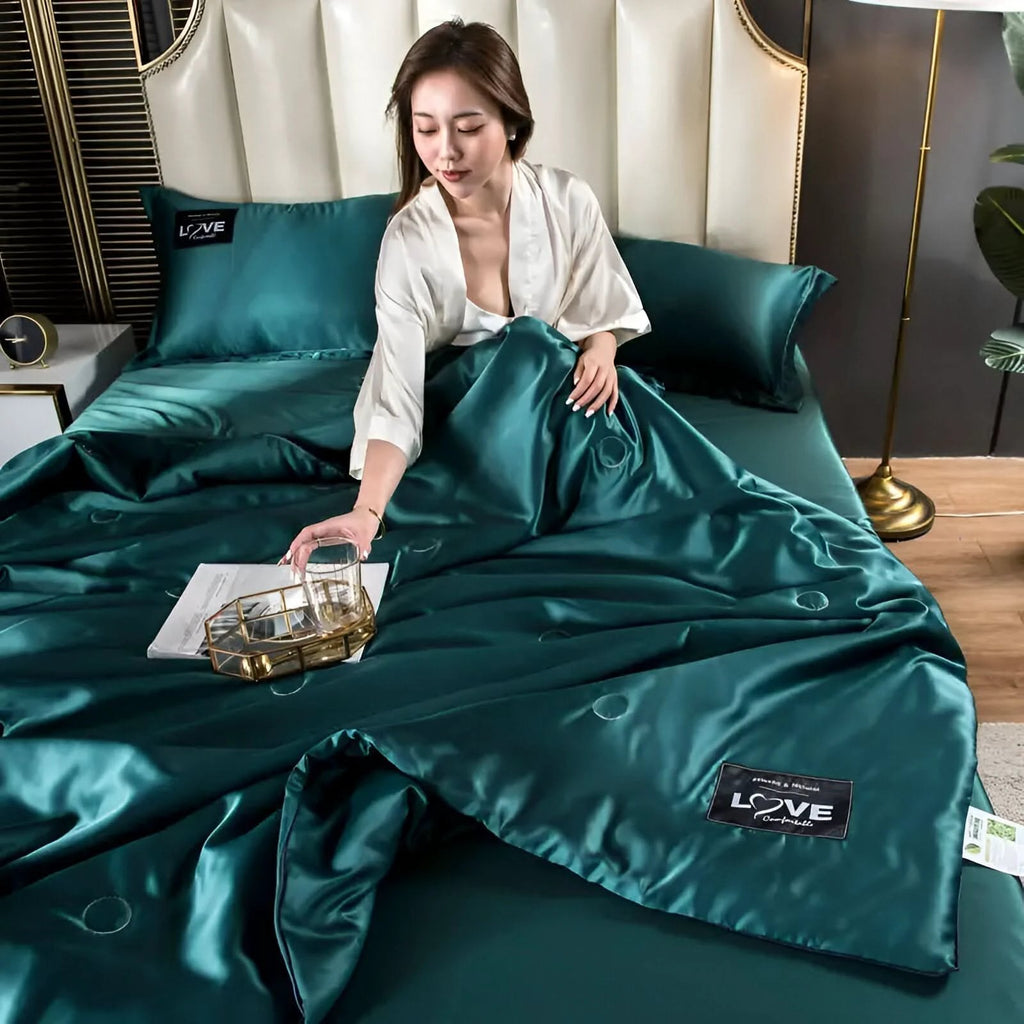 FLUFFINA - Premium Satin Silk Bedding by BowLift