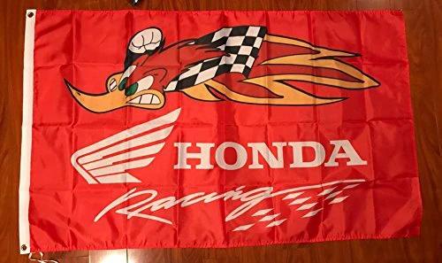Honda Racing Team Woodpecker Flag 3X5 Ft Polyester Banner USA 90x150cm by flagsjustdoit