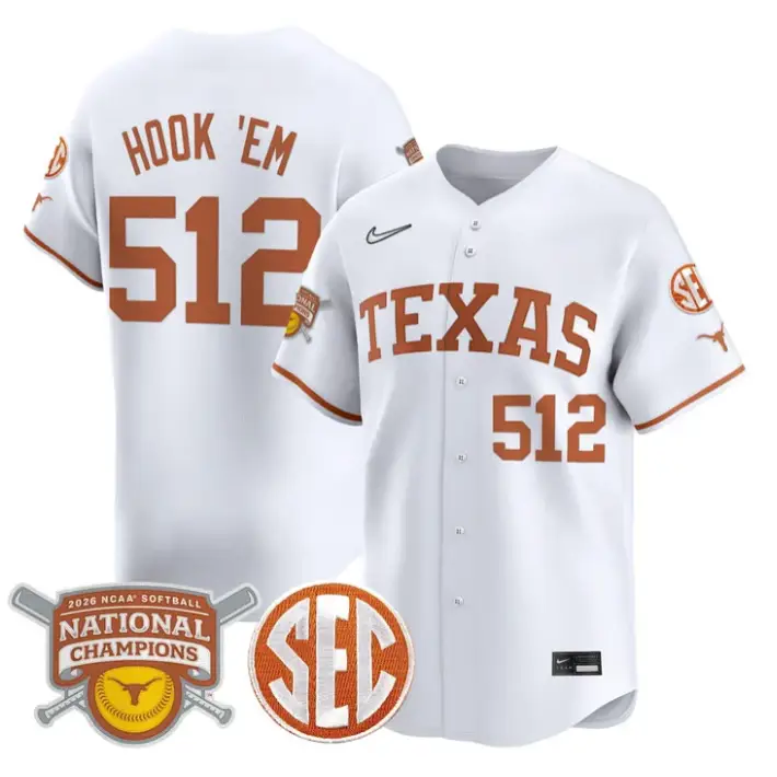 Hook 'Em Jersey #512 Texas Longhorns 2026 Champions Stitched by My Store