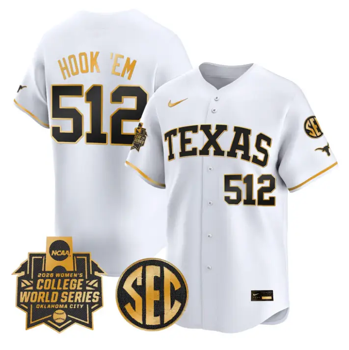 Hook 'Em Jersey #512 Texas Softball 2026 World Series Stitched by My Store
