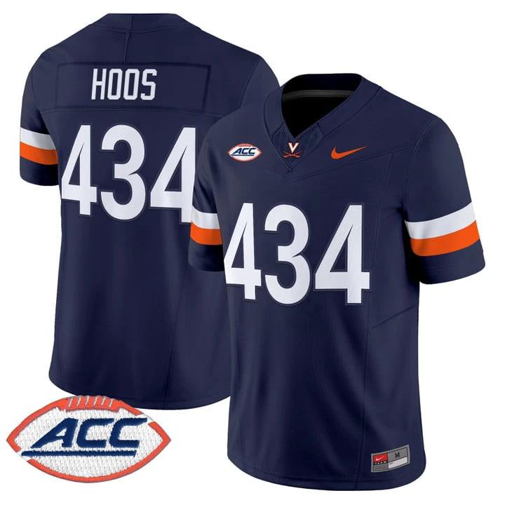 Hoos Jersey #434 Virginia Cavaliers 2025 Vapor Limited Stitched 1995 by My Store NCAA Football Jerseys