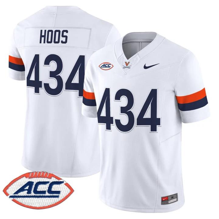 Hoos Jersey #434 Virginia Cavaliers 2025 Vapor Limited Stitched 1995 by My Store NCAA Football Jerseys