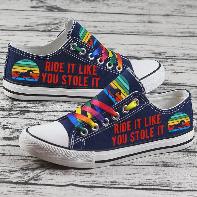 Horse Canvas Sneakers Shoes For Men Women Fans by Crocs
