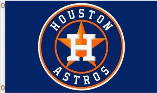 Houston Astros Baseball Team Blue flag 3X5Ft Banner USA Polyester with Brass Grommets - 33 by flagsjustdoit