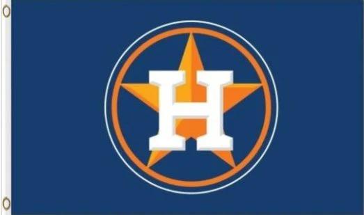 Houston Astros Baseball Team flag 3X5Ft Banner USA Polyester with Brass Grommets - 28 by flagsjustdoit