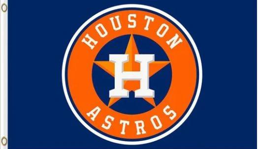 Houston Astros Baseball Team flag 3X5Ft Banner USA Polyester with Brass Grommets - 29 by flagsjustdoit