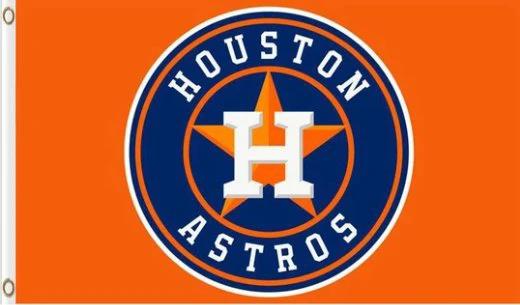 Houston Astros Baseball Team flag 3X5Ft Banner USA Polyester with Brass Grommets - 31 by flagsjustdoit