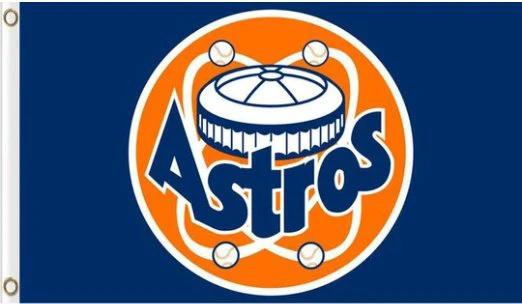 Houston Astros Blue flag 3X5Ft Banner USA Polyester with Brass Grommets - 26 by flagsjustdoit