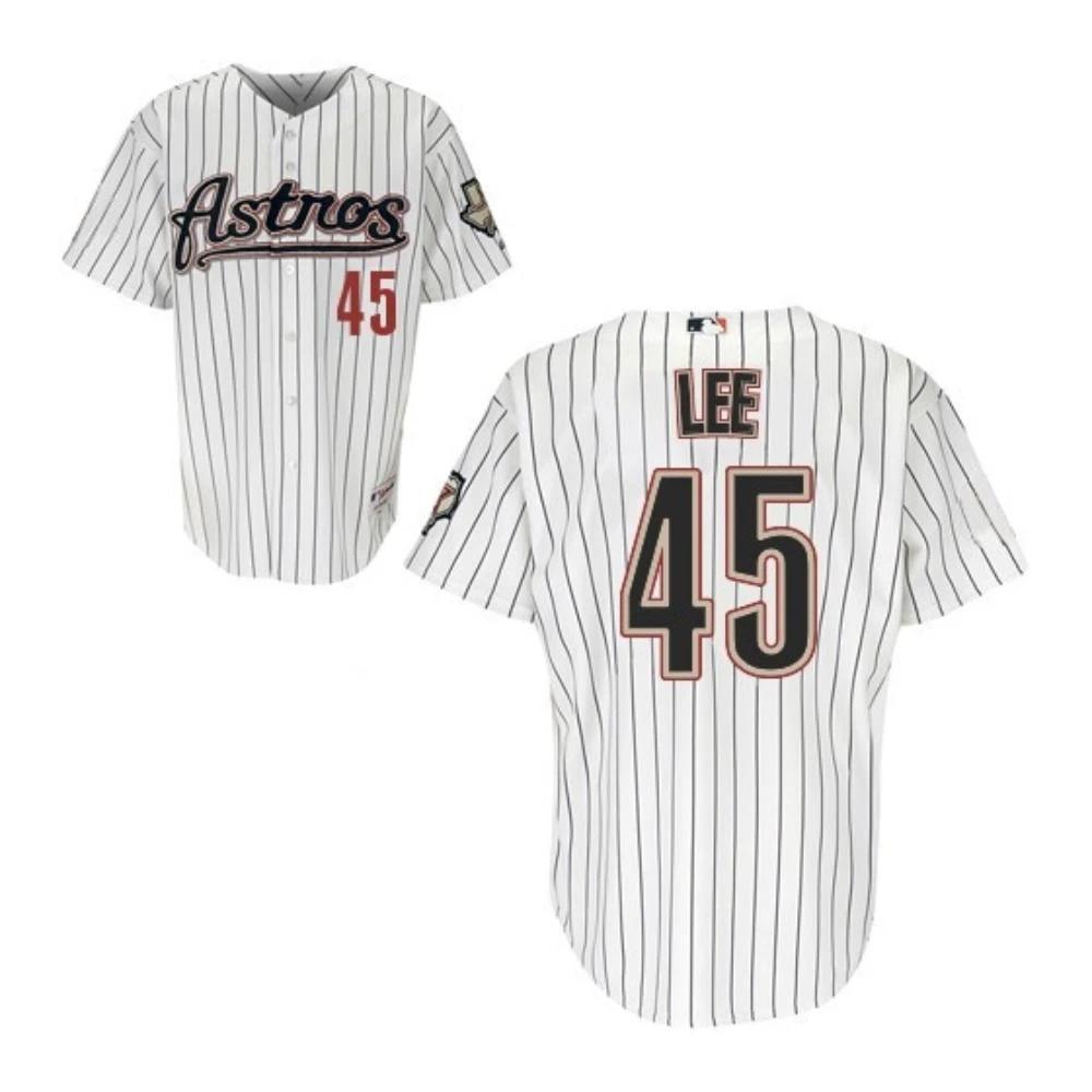 Houston Astros Carlos Lee White Throwback Jersey by My Store