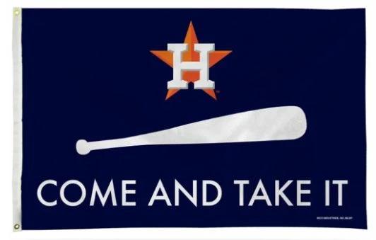 Houston Astros Come And Take It flag 3X5Ft Banner USA Polyester with Brass Grommets - 1 by flagsjustdoit