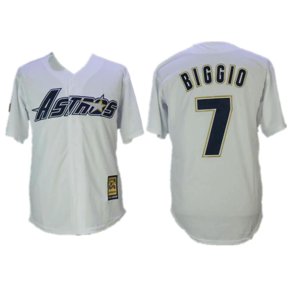 Houston Astros Craig Biggio White 1981 Throwback Jersey by My Store