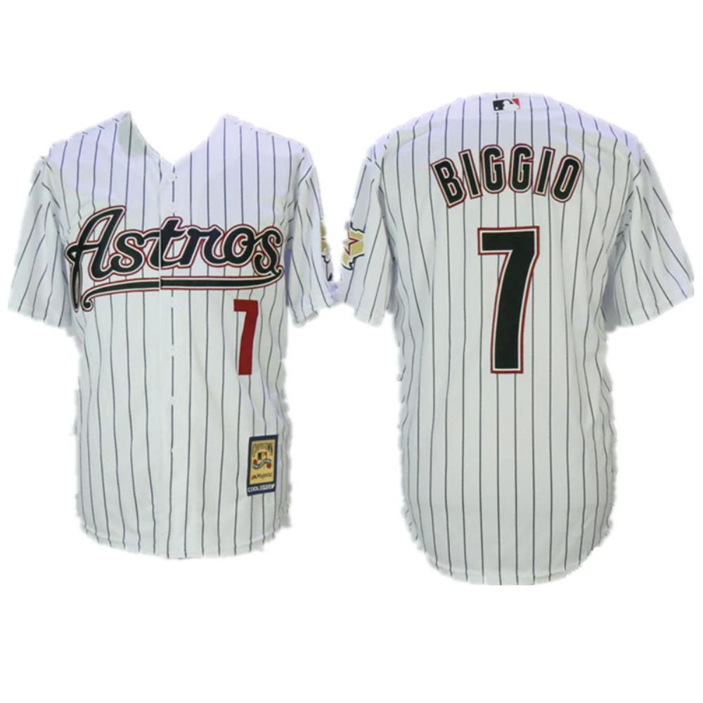 Houston Astros Craig Biggio White 2000 Throwback Jersey by My Store