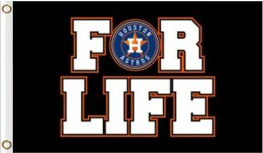 Houston Astros For Life flag 3X5Ft Banner USA Polyester with Brass Grommets - 19 by flagsjustdoit