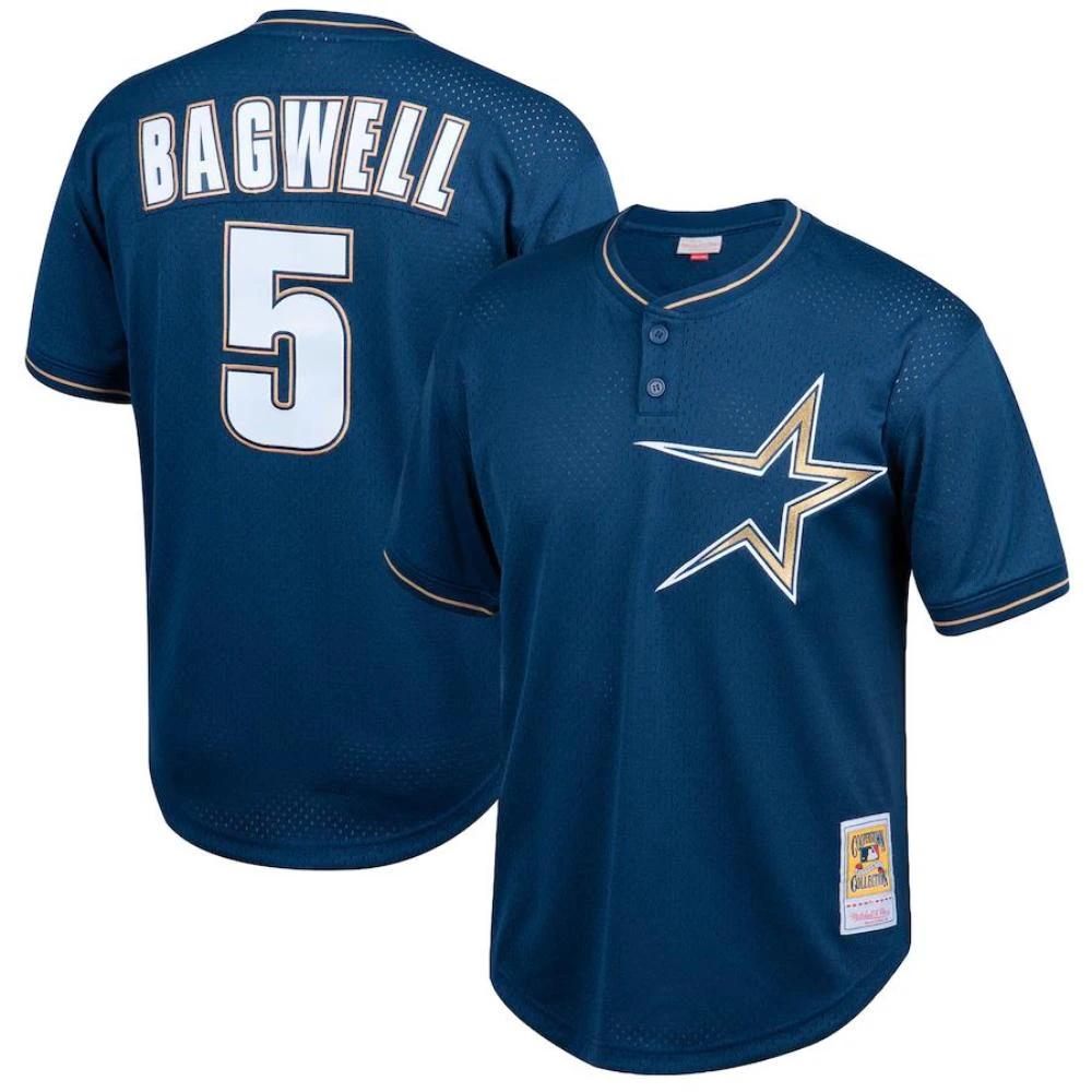 Houston Astros Jeff Bagwell Navy 1997 Throwback Mesh Jersey by My Store