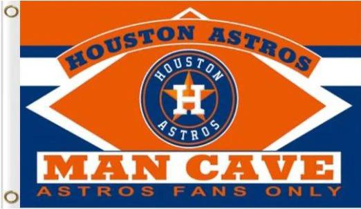 Houston Astros Man Cave Custom flag 3X5Ft Banner USA Polyester with Brass Grommets - 17 by flagsjustdoit