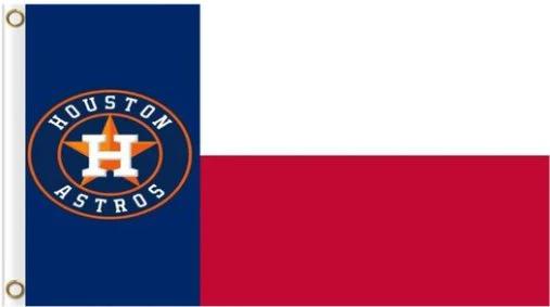 Houston Astros Polyester flag 3X5Ft Banner USA Polyester with Brass Grommets - 10 by flagsjustdoit