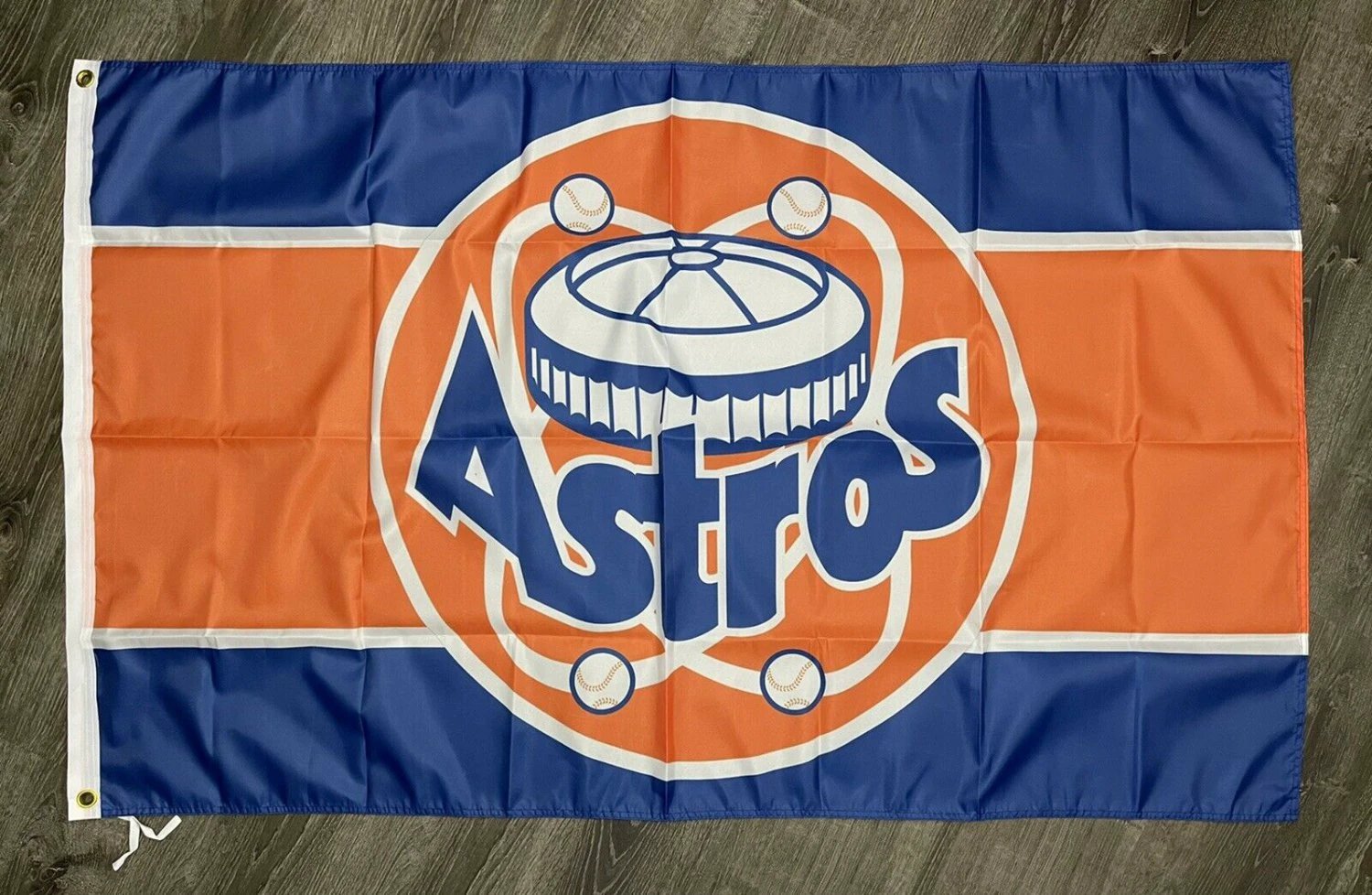 Houston Astros Retro Style Flag 3x5 ft Classic Sports Blue Banner Man-Cave by flagsjustdoit