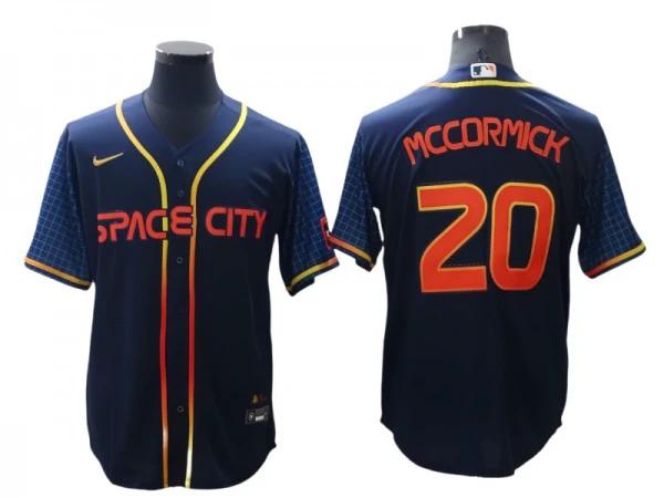 Houston Astros #20 Chas McCormick Navy 2022 City Connect Cool Base Jersey by My Store