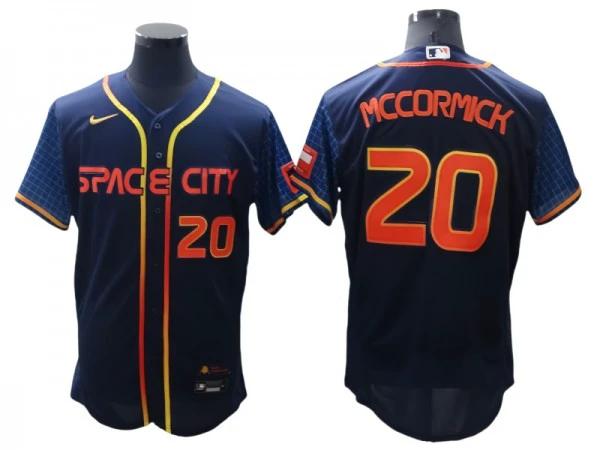 Houston Astros #20 Chas McCormick Navy 2022 City Connect Flex Base Jersey by My Store