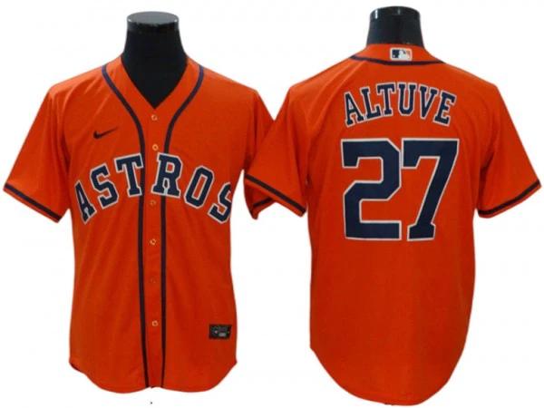 Houston Astros #27 Jose Altuve Orange Alternate Cool Base Jersey by My Store