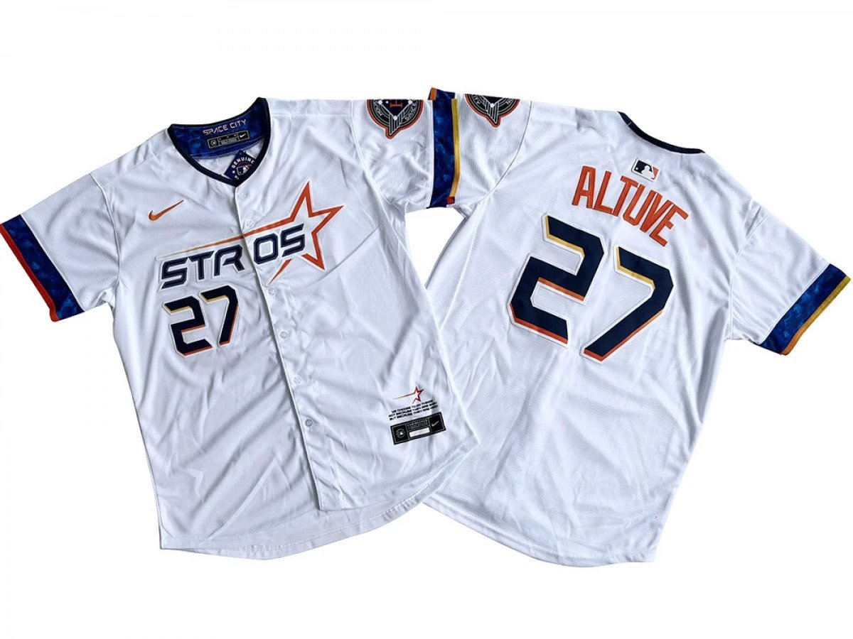 Houston Astros #27 Jose Altuve White 2025 City Connect Limited Jersey by My Store