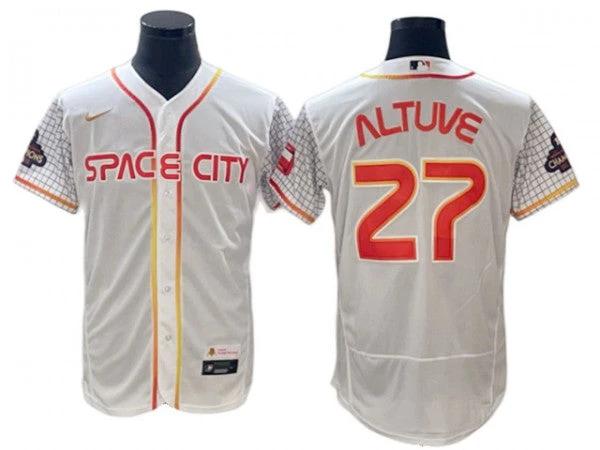 Houston Astros #27 Jose Altuve White City Connect World Series Champion Jersey by My Store