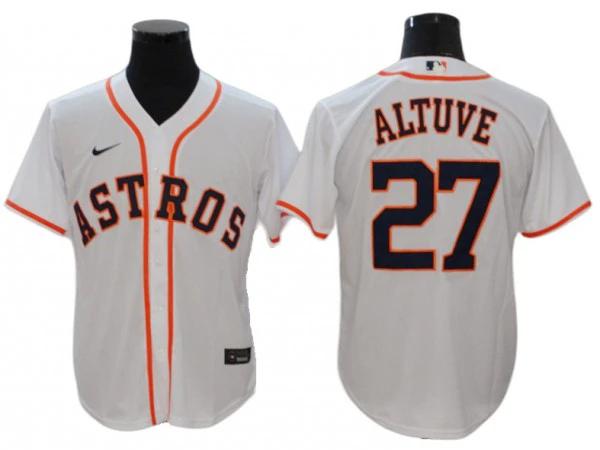 Houston Astros #27 Jose Altuve White Home Cool Base Jersey by My Store
