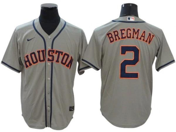 Houston Astros #2 Alex Bregman Gray Road Cool Base Jersey by My Store