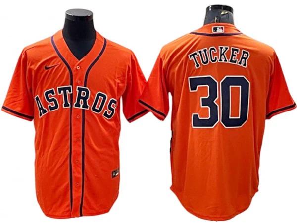 Houston Astros #30 Kyle Tucker Orange Alternate Cool Base Jersey by My Store