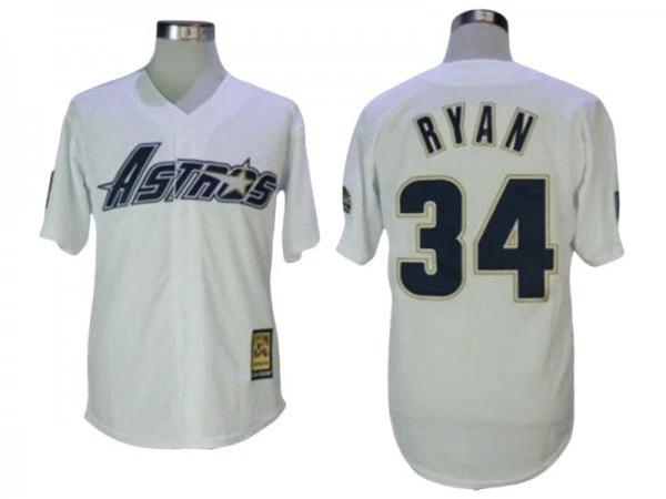 Houston Astros #34 Nolan Ryan White Cooperstown Collection Cool Base Jersey by My Store