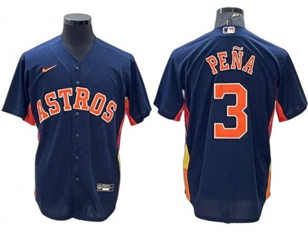 Houston Astros #3 Jeremy Pena Navy Alternate Cool Base Jersey by My Store