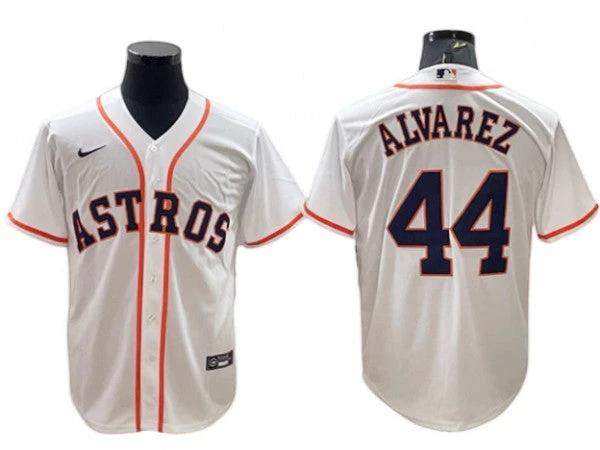 Houston Astros #44 Yordan Alvarez White Home Cool Base Jersey by My Store