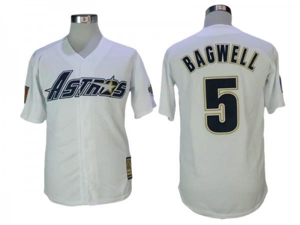 Houston Astros #5 Jeff Bagwell White Cooperstown Collection Jersey by My Store