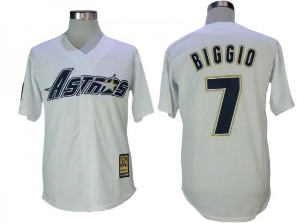 Houston Astros #7 Craig Biggio White Cooperstown Collection Cool Base Jersey by My Store