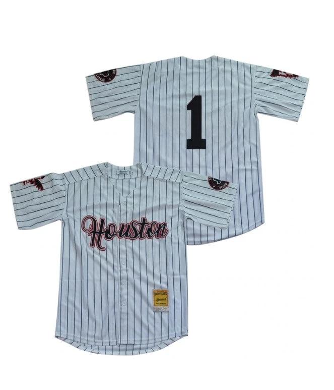 Houston Black Eagles Negro League Baseball Jersey White by My Store