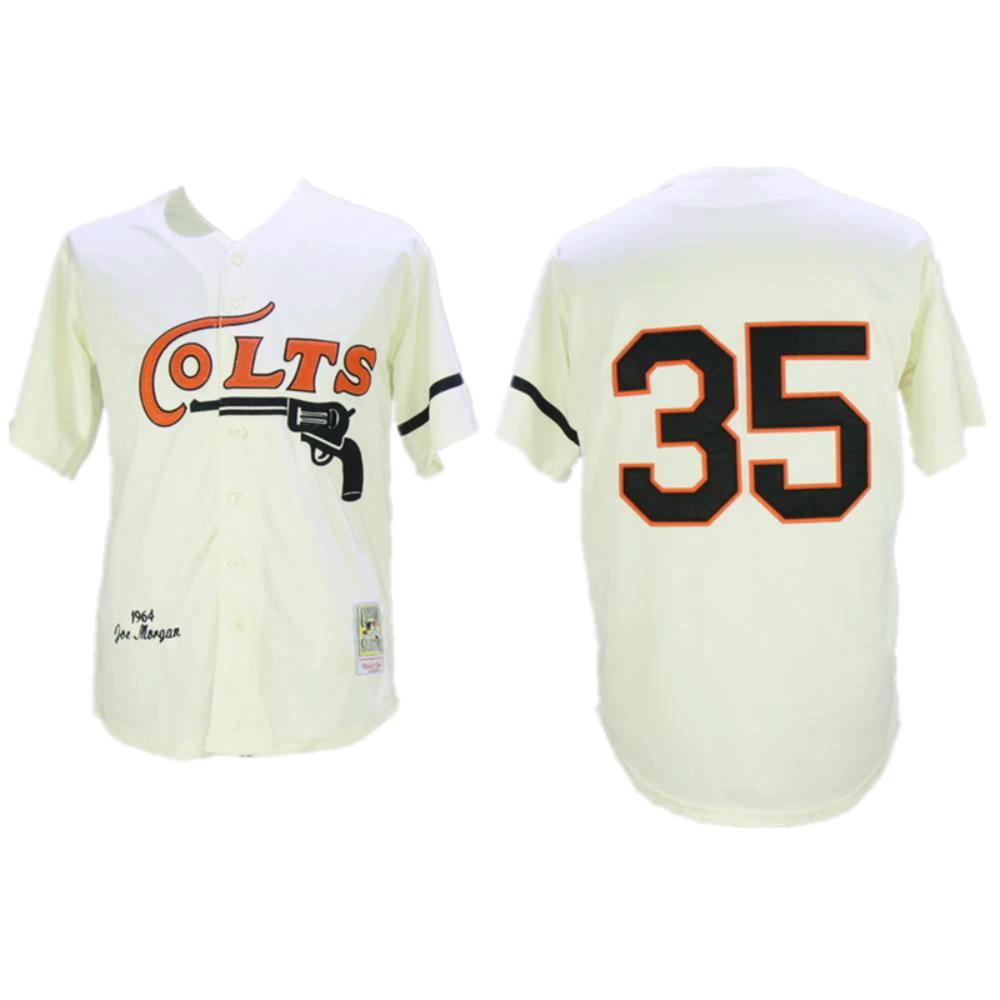 Houston Colts Joe Morgan Cream 1964 Throwback Jersey by My Store