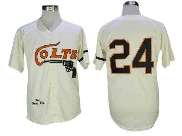 Houston Colts #24 Jimmy Wynn Cream 1964 Throwback Jersey by My Store