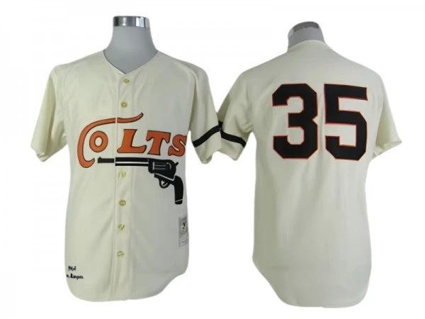 Houston Colts #35 Joe Morgan Cream 1964 Throwback Jersey by My Store